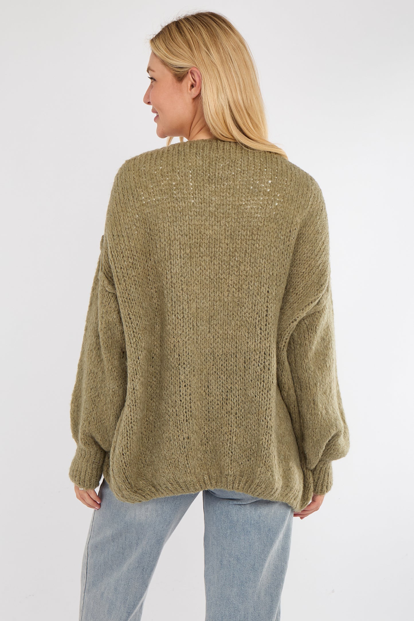 BOUCLE OPEN CARDIGAN