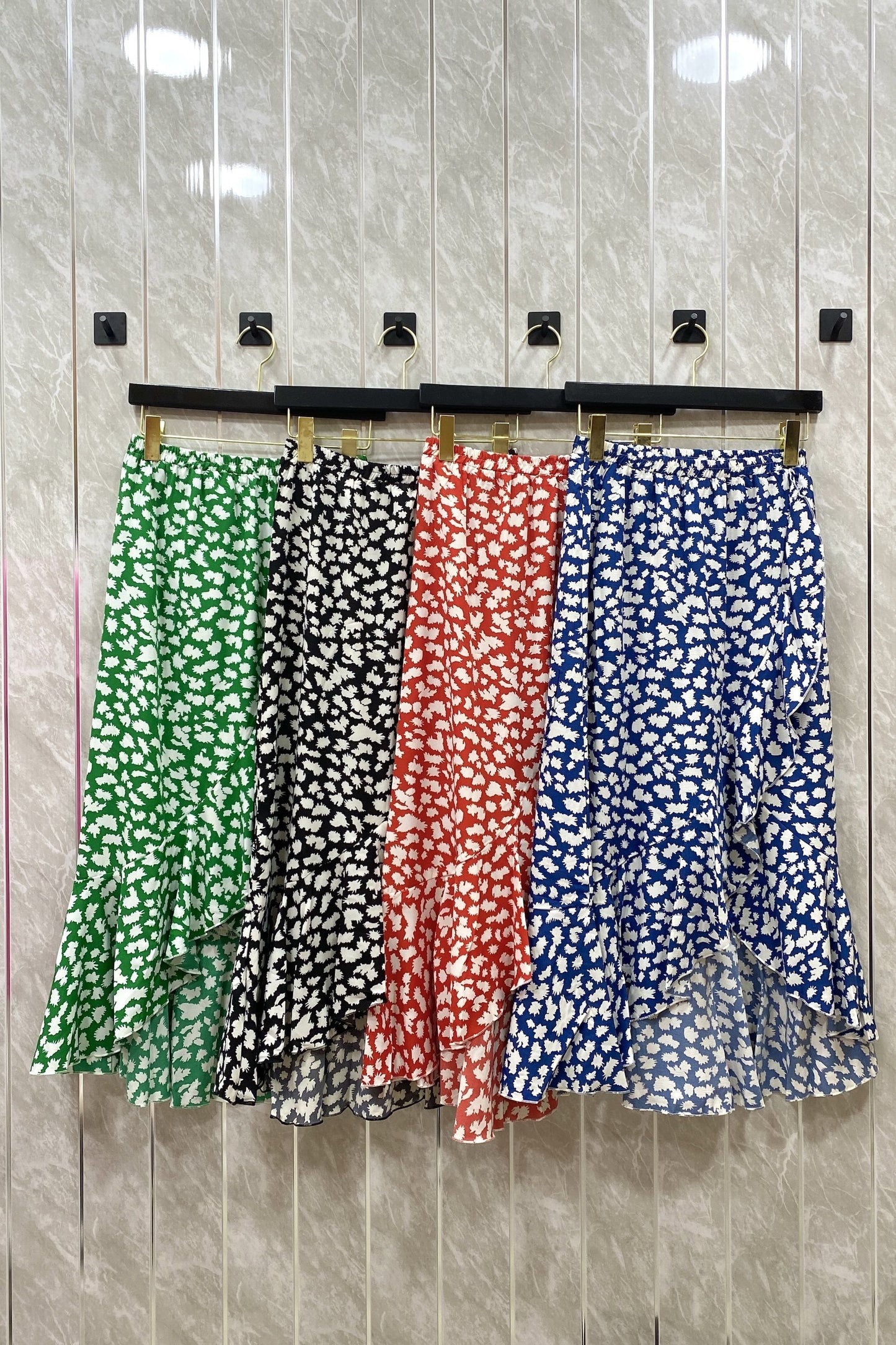 Abstract Print Skirt