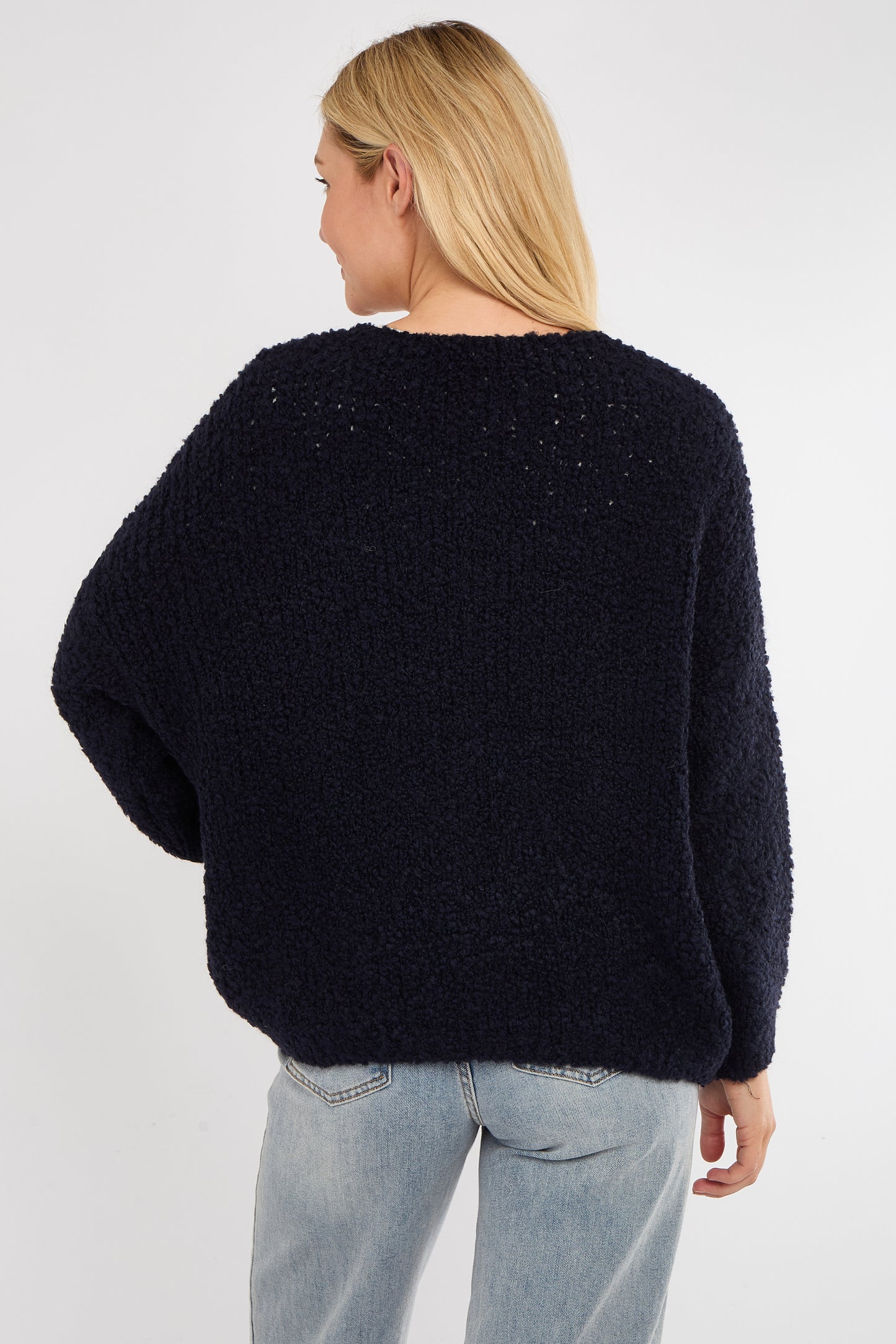 ALPACA BLEND V NECK JUMPER