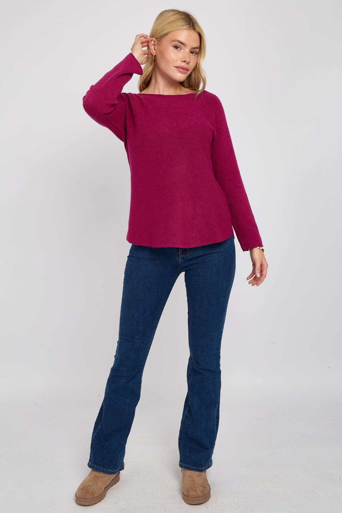 ULTRASOFT SCOOP NECK JUMPER