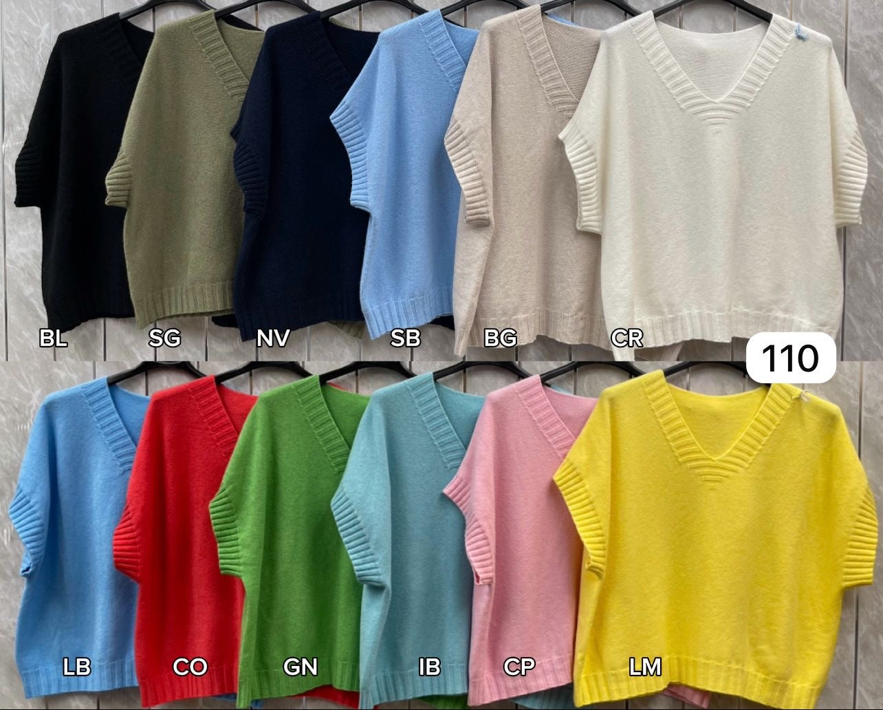 RIBBED EDGED V-NECK CAPE SLEEVE JUMPER