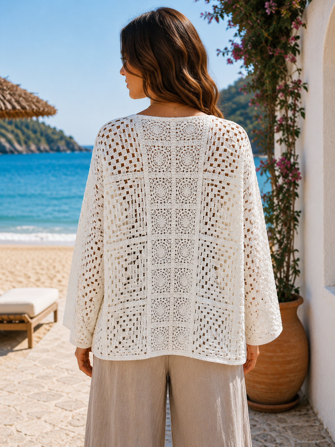 CROCHET SHORT CARDIGAN