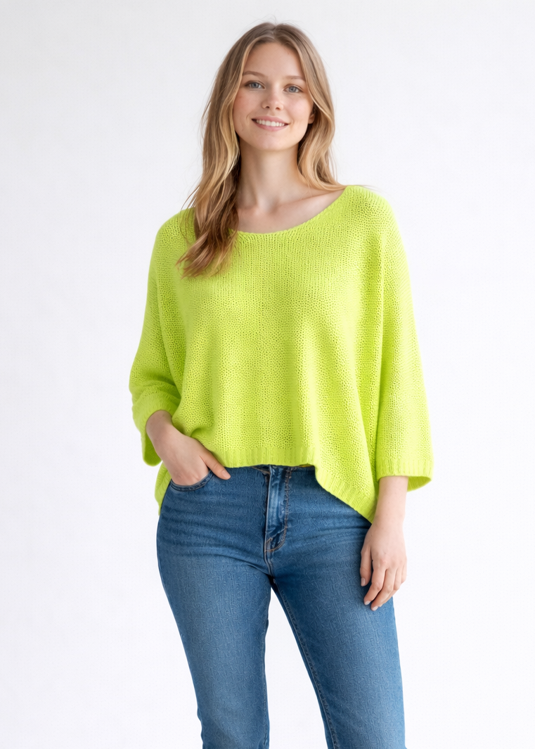 V-NECK CROCHET TOP