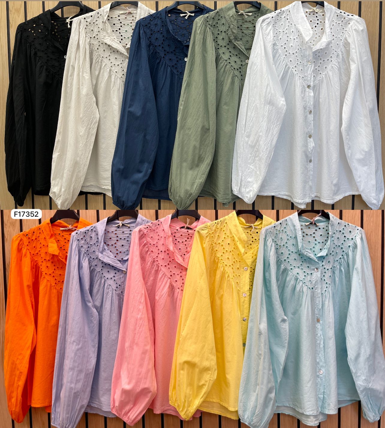 ANGLAISE BUTTON THROUGH TOP