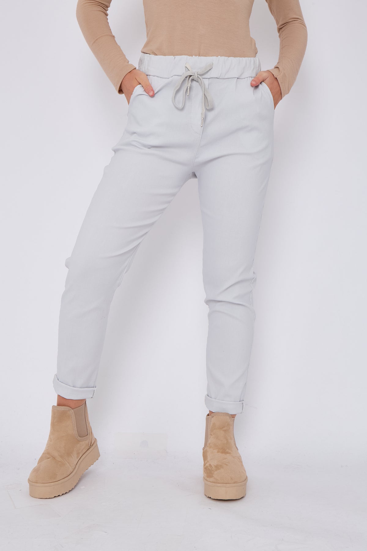 PLAIN MAGIC STRETCH TROUSERS