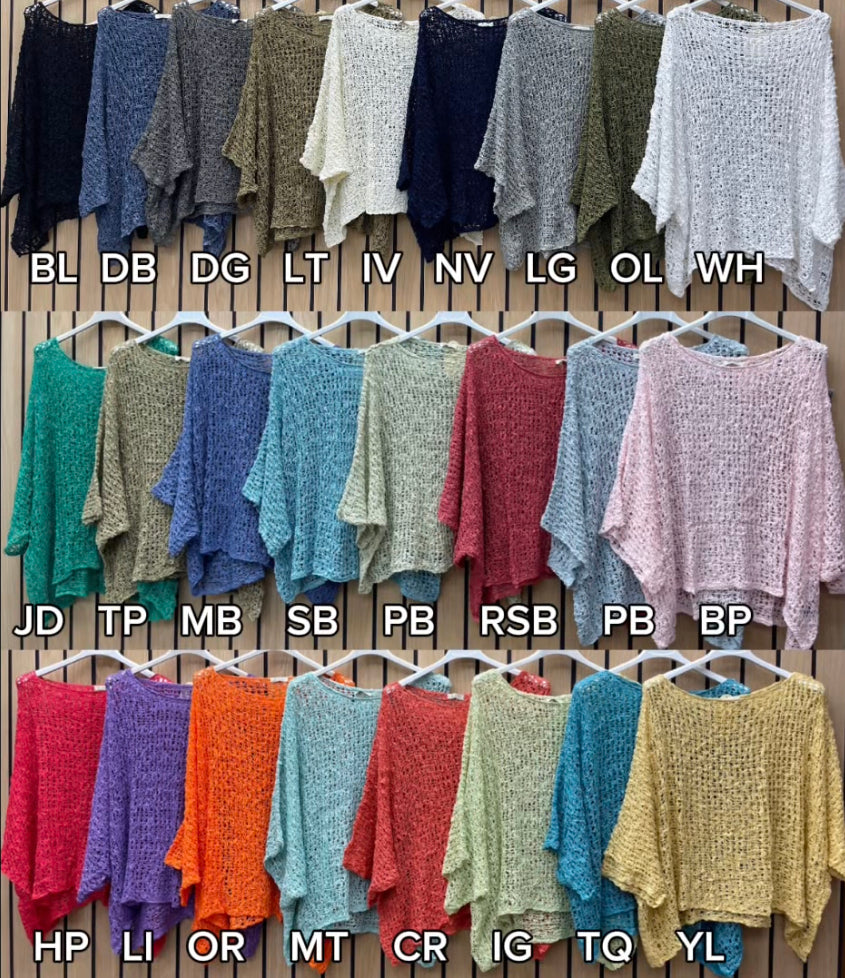 Bali Ikat Pillow Poncho