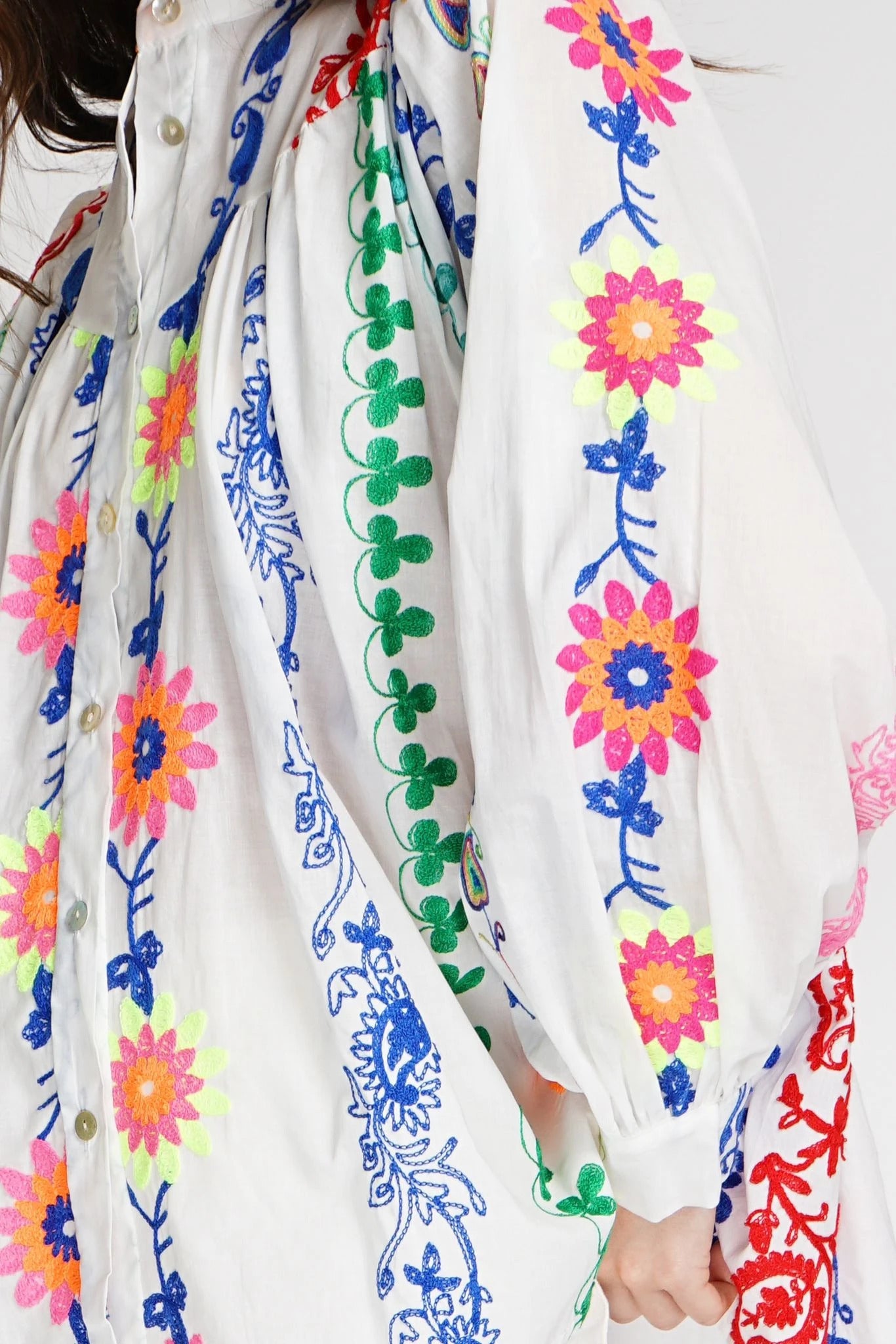 EMOSSED FLORAL SHIRT