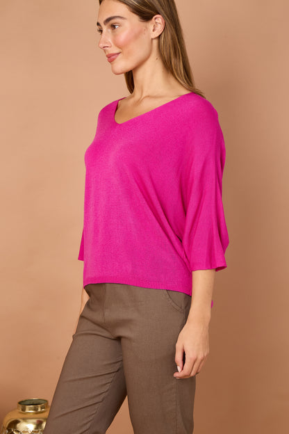 V-NECK SHORT SLEEVE TOP