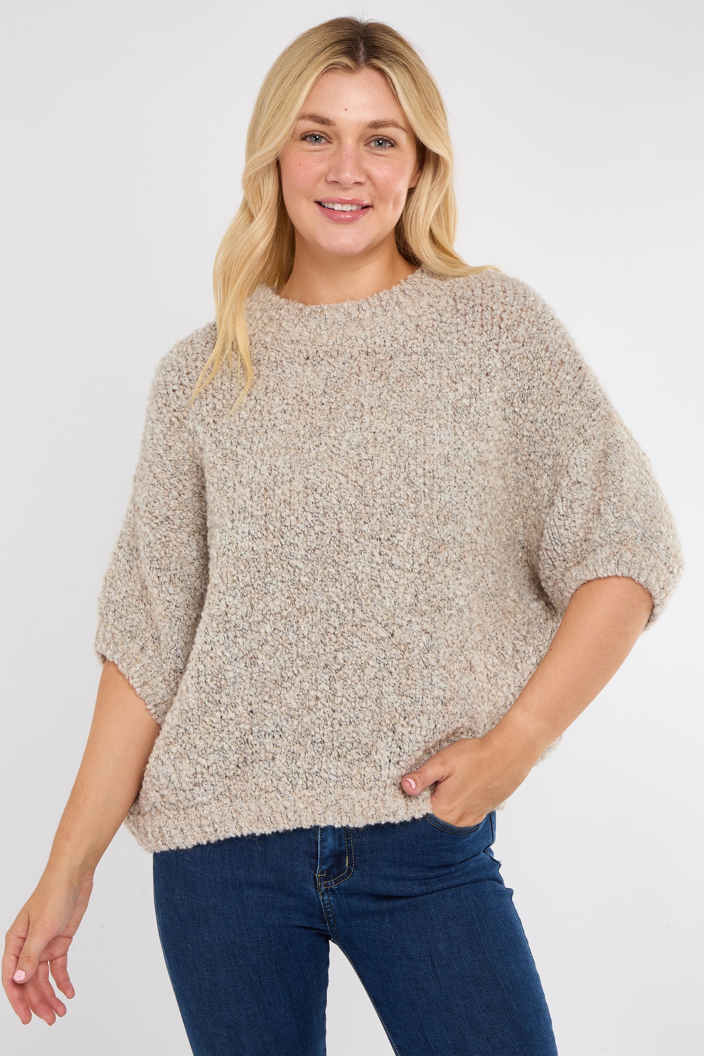 ALPACA BLEND ROUND NECK JUMPER