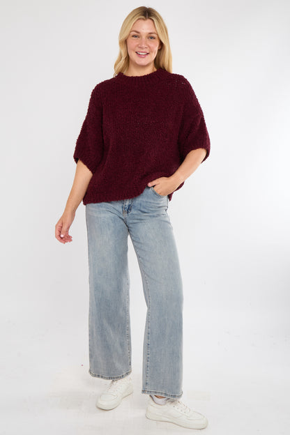 ALPACA BLEND ROUND NECK JUMPER