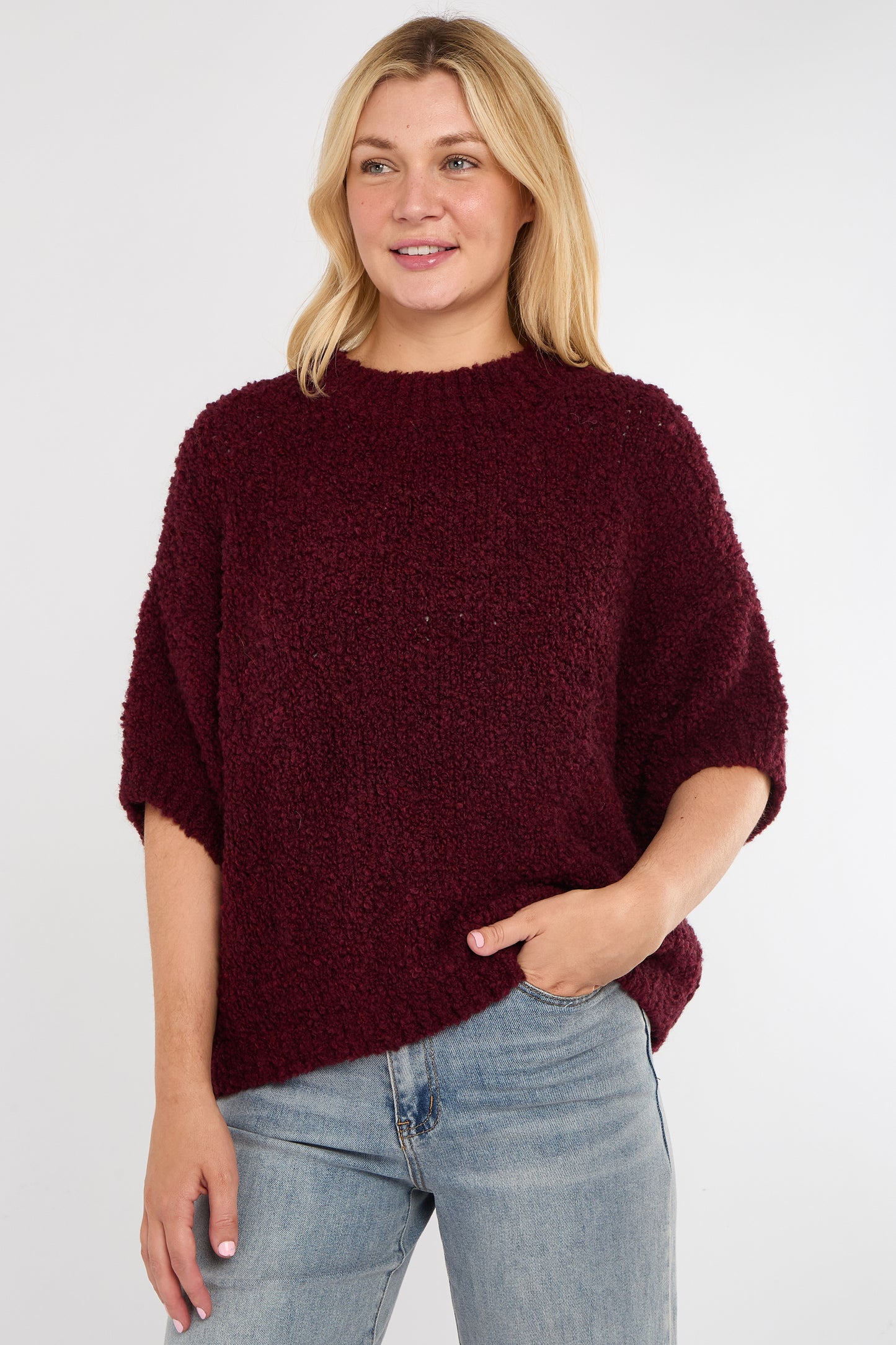 ALPACA BLEND ROUND NECK JUMPER