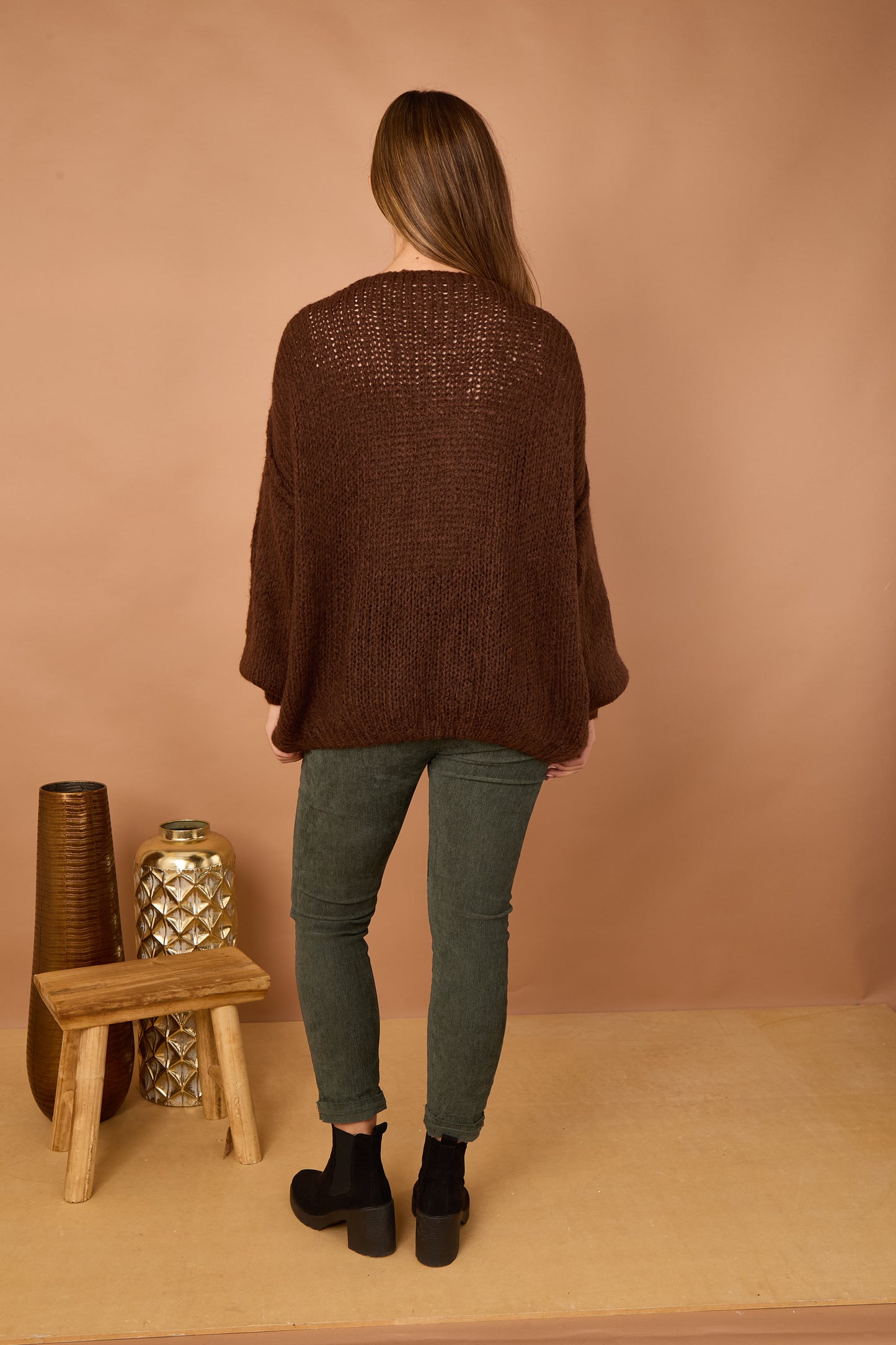 BOUCLE OPEN CARDIGAN