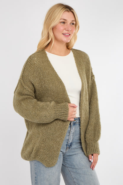 BOUCLE OPEN CARDIGAN