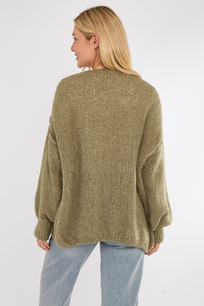 BOUCLE OPEN CARDIGAN