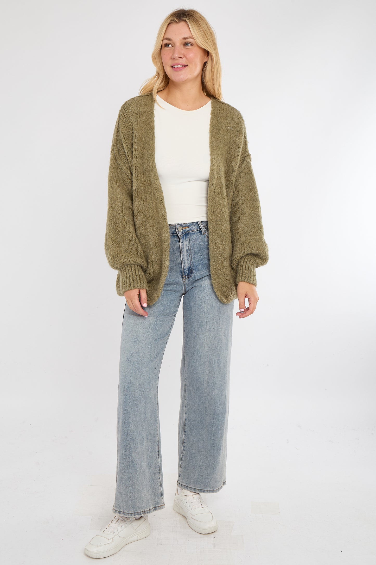 BOUCLE OPEN CARDIGAN