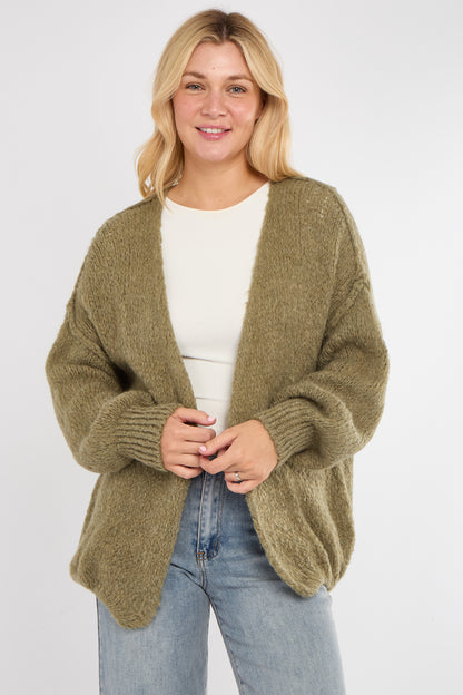 BOUCLE OPEN CARDIGAN