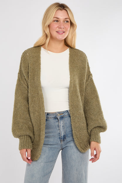 BOUCLE OPEN CARDIGAN