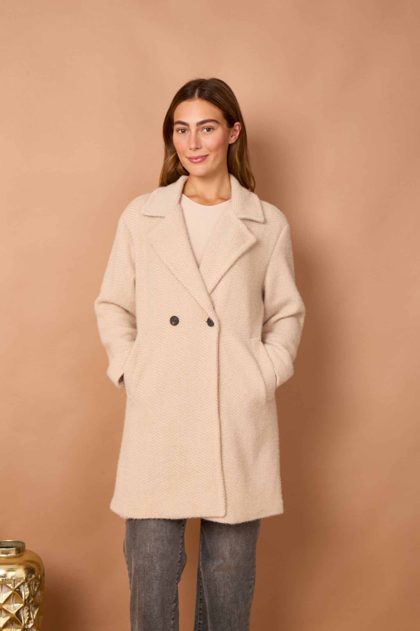 DOUBLE BREASTED LONG COAT