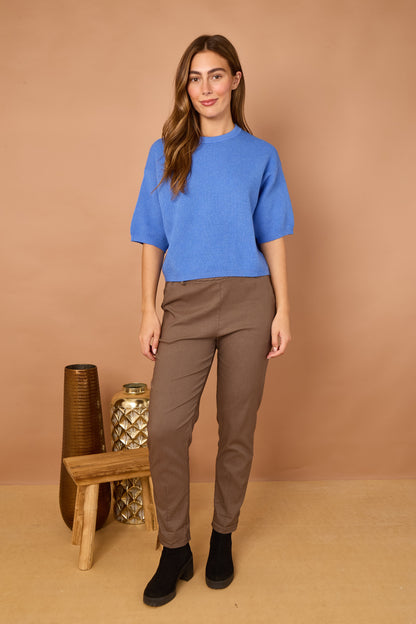 WAFFLE KNIT BOXY JUMPER