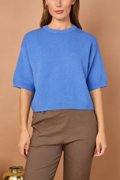 WAFFLE KNIT BOXY JUMPER