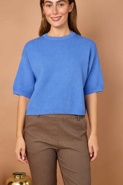 WAFFLE KNIT BOXY JUMPER