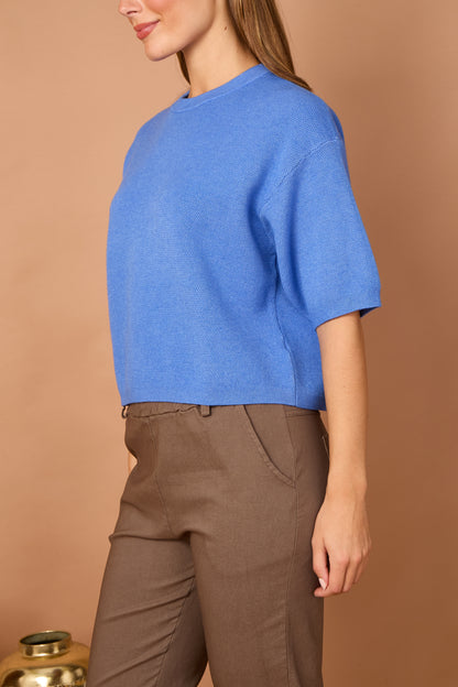 WAFFLE KNIT BOXY JUMPER