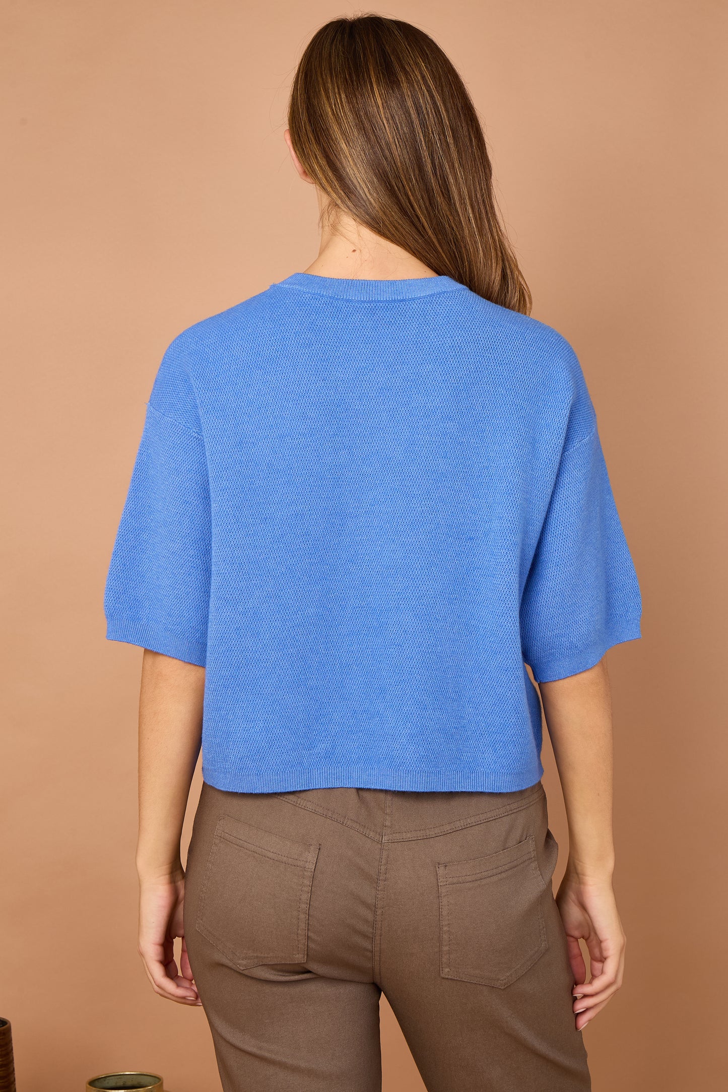 WAFFLE KNIT BOXY JUMPER