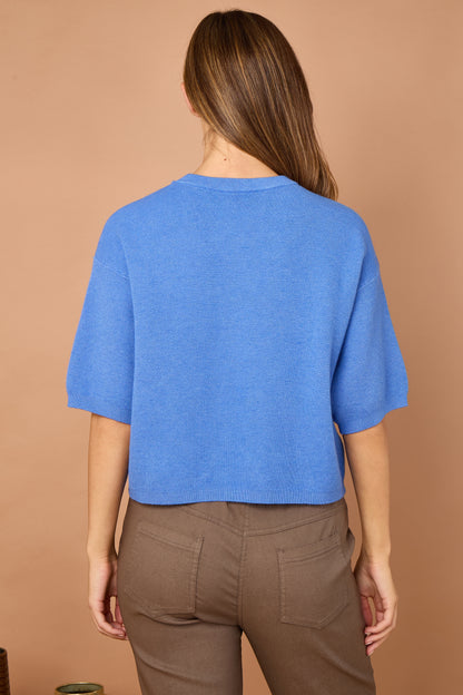 WAFFLE KNIT BOXY JUMPER