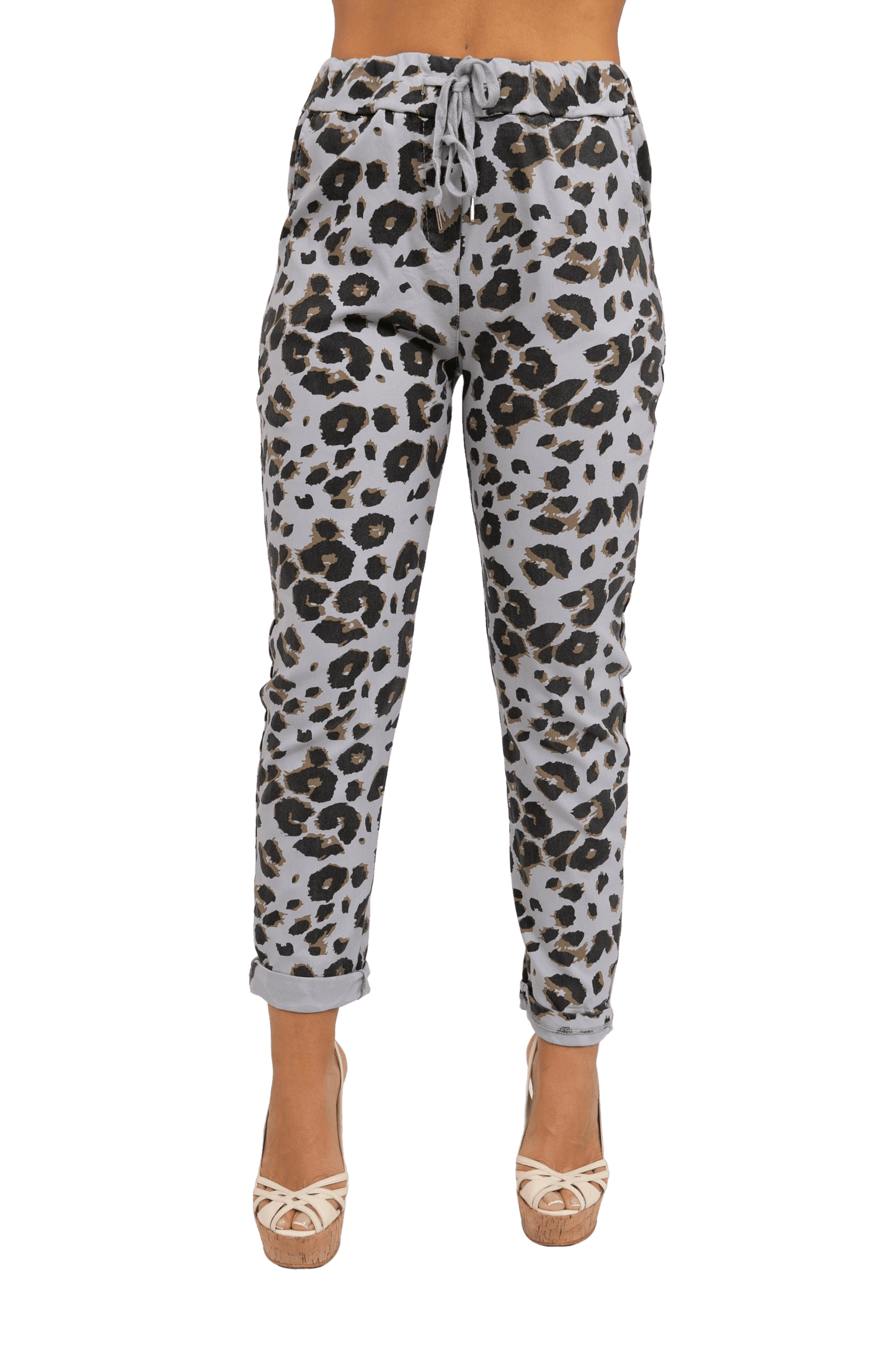 Leopard Print Magic Stretch Trousers