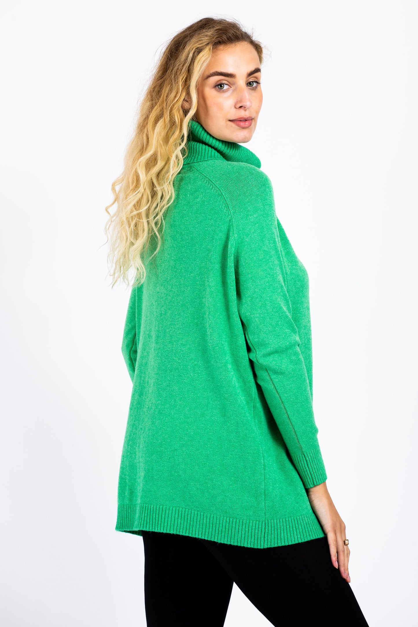 Two Pocket Roll Neck Jumper