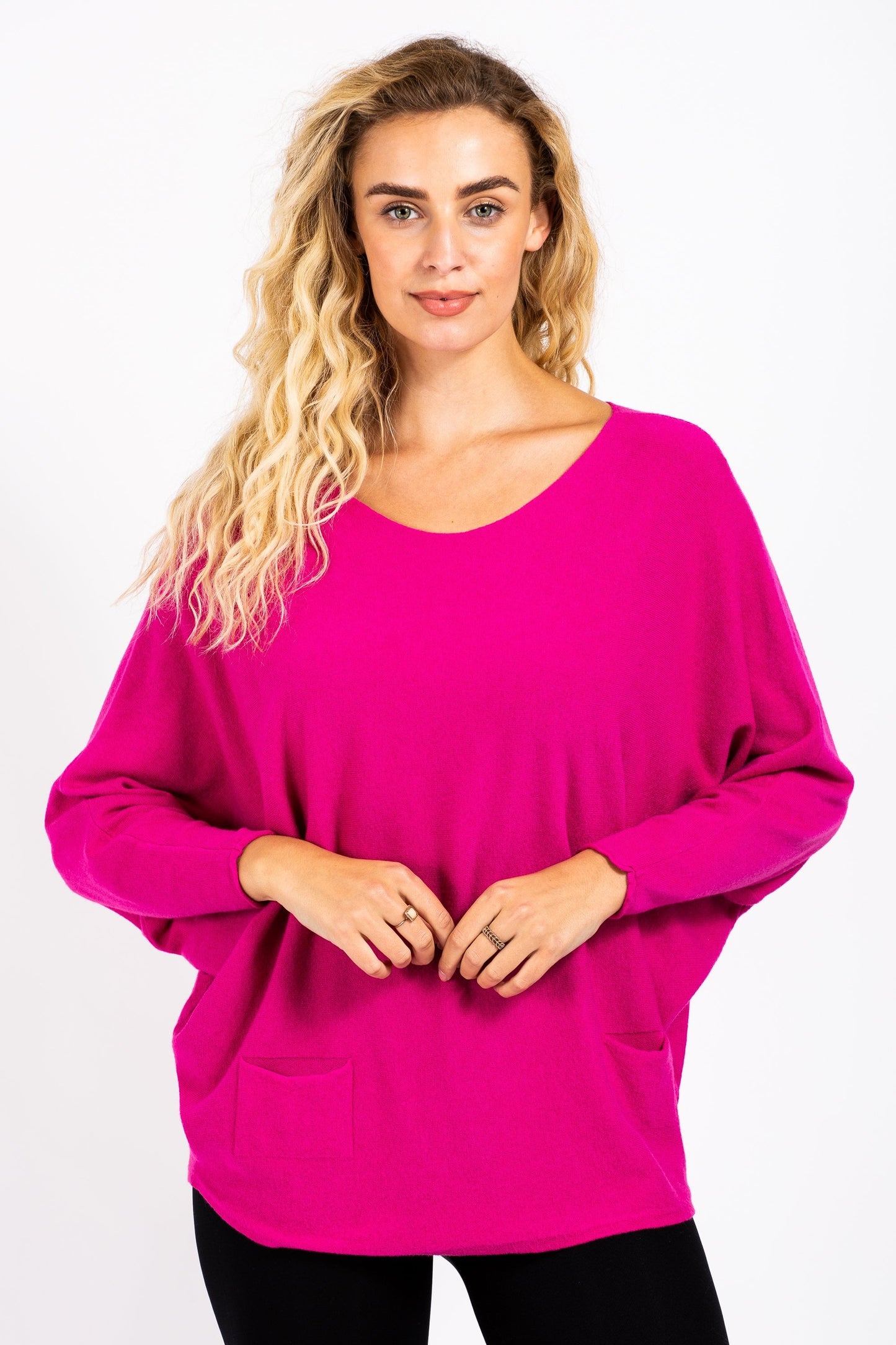 Two Pockets Batwing Jumper