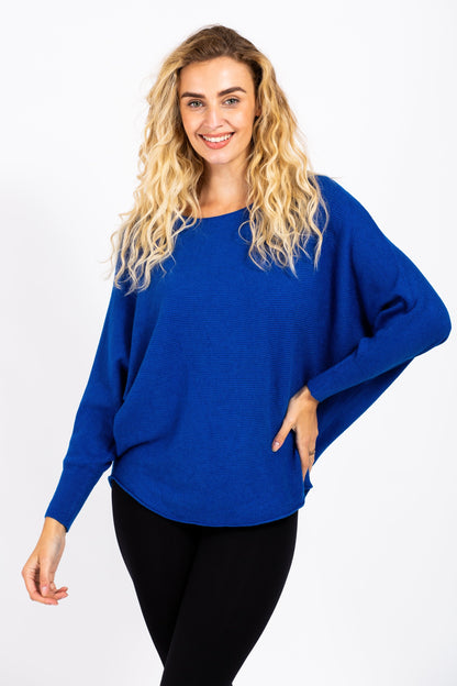 Batwing Ribbed Jumper