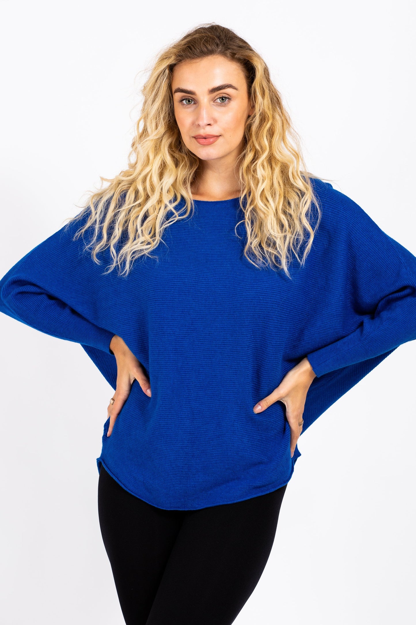 Batwing Ribbed Jumper