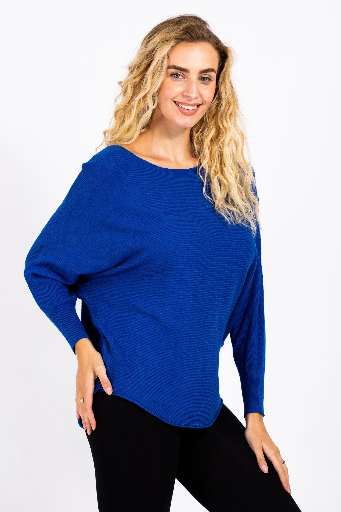 Batwing Ribbed Jumper