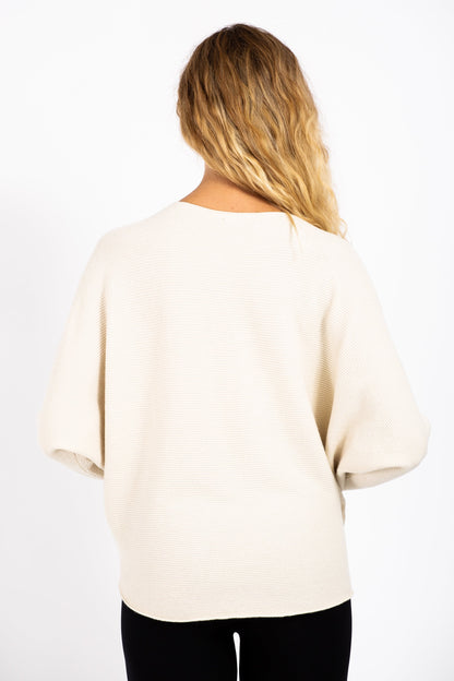 Batwing Ribbed Jumper