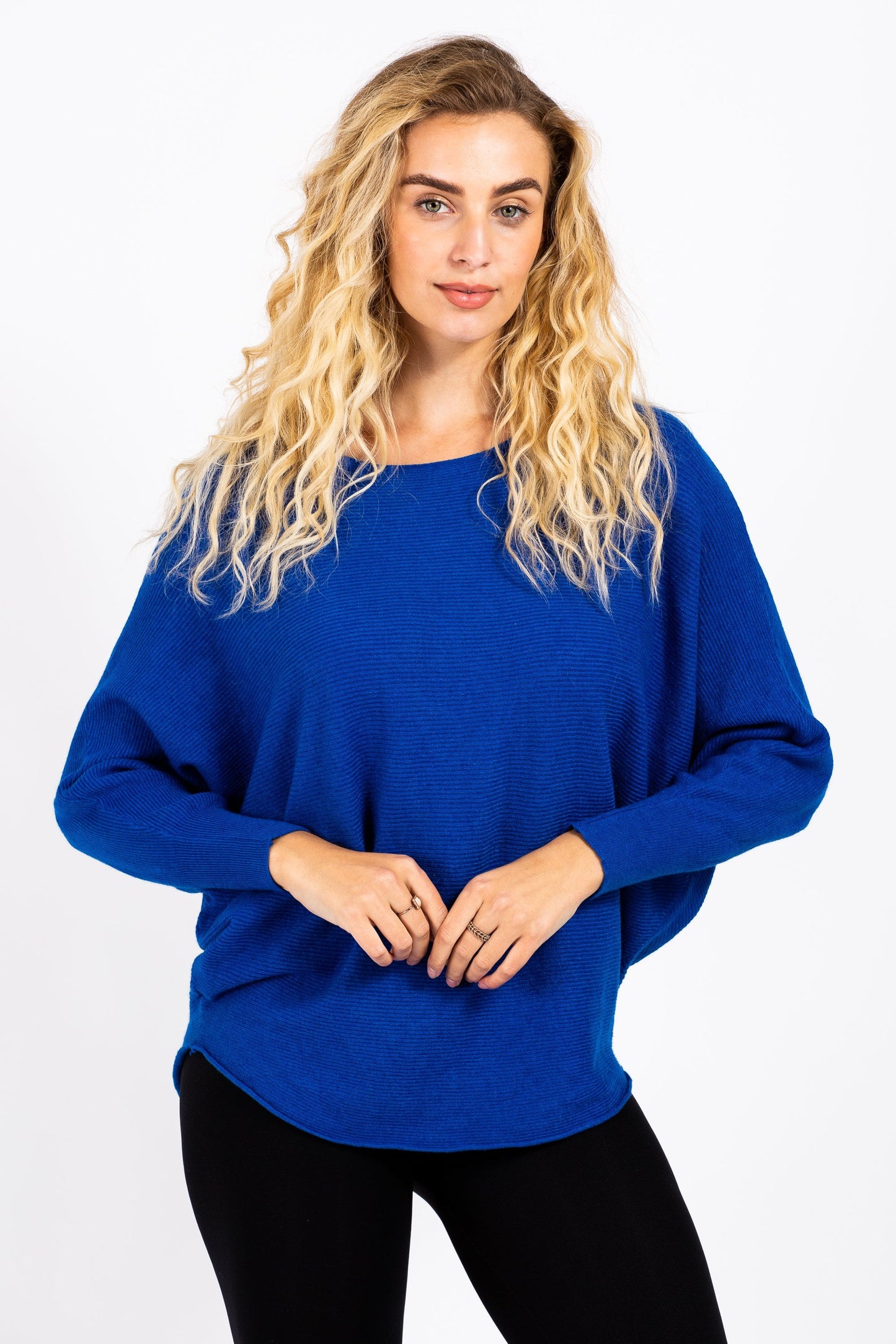 Batwing Ribbed Jumper