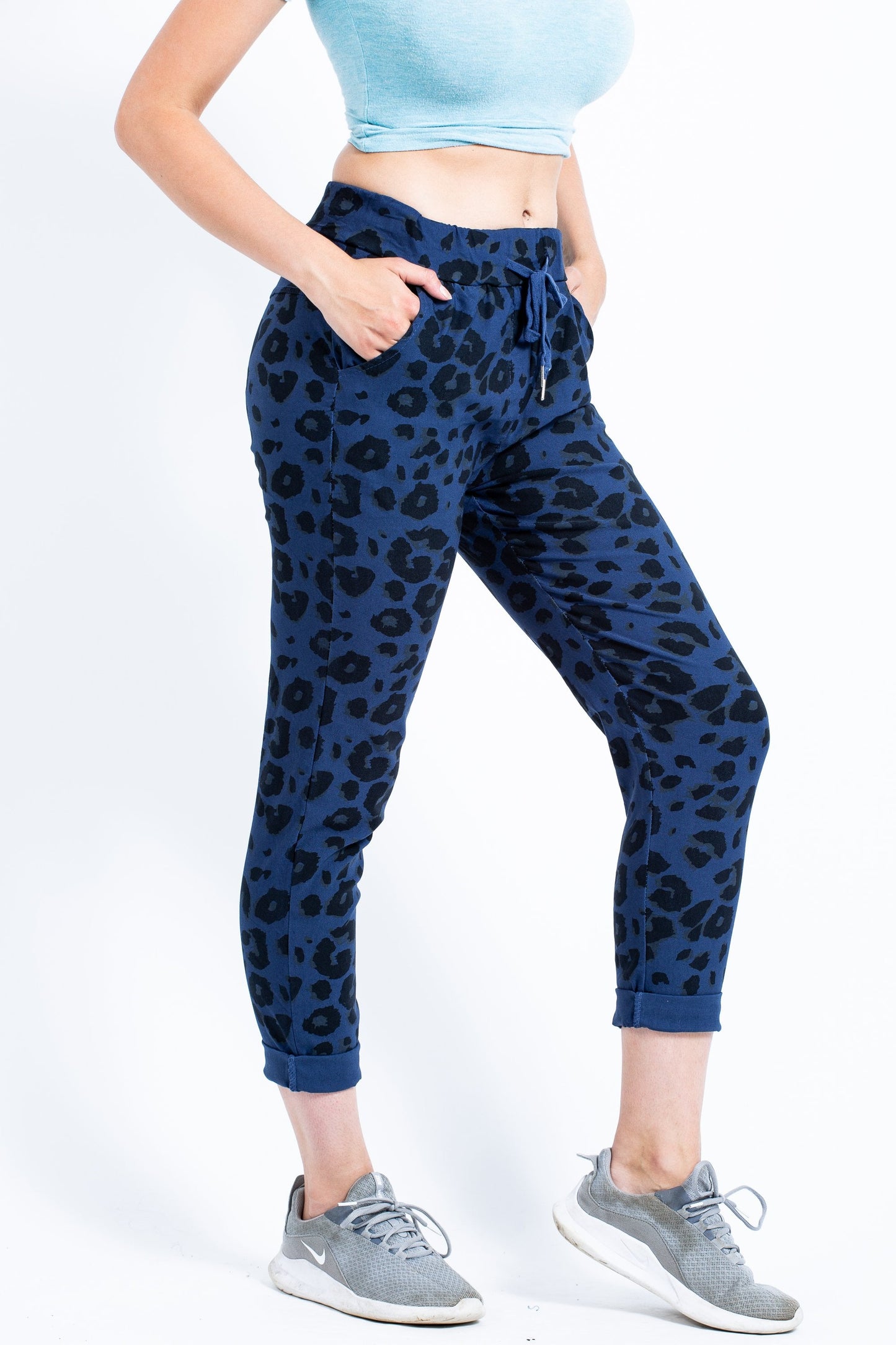 Leopard Print Magic Stretch Trousers