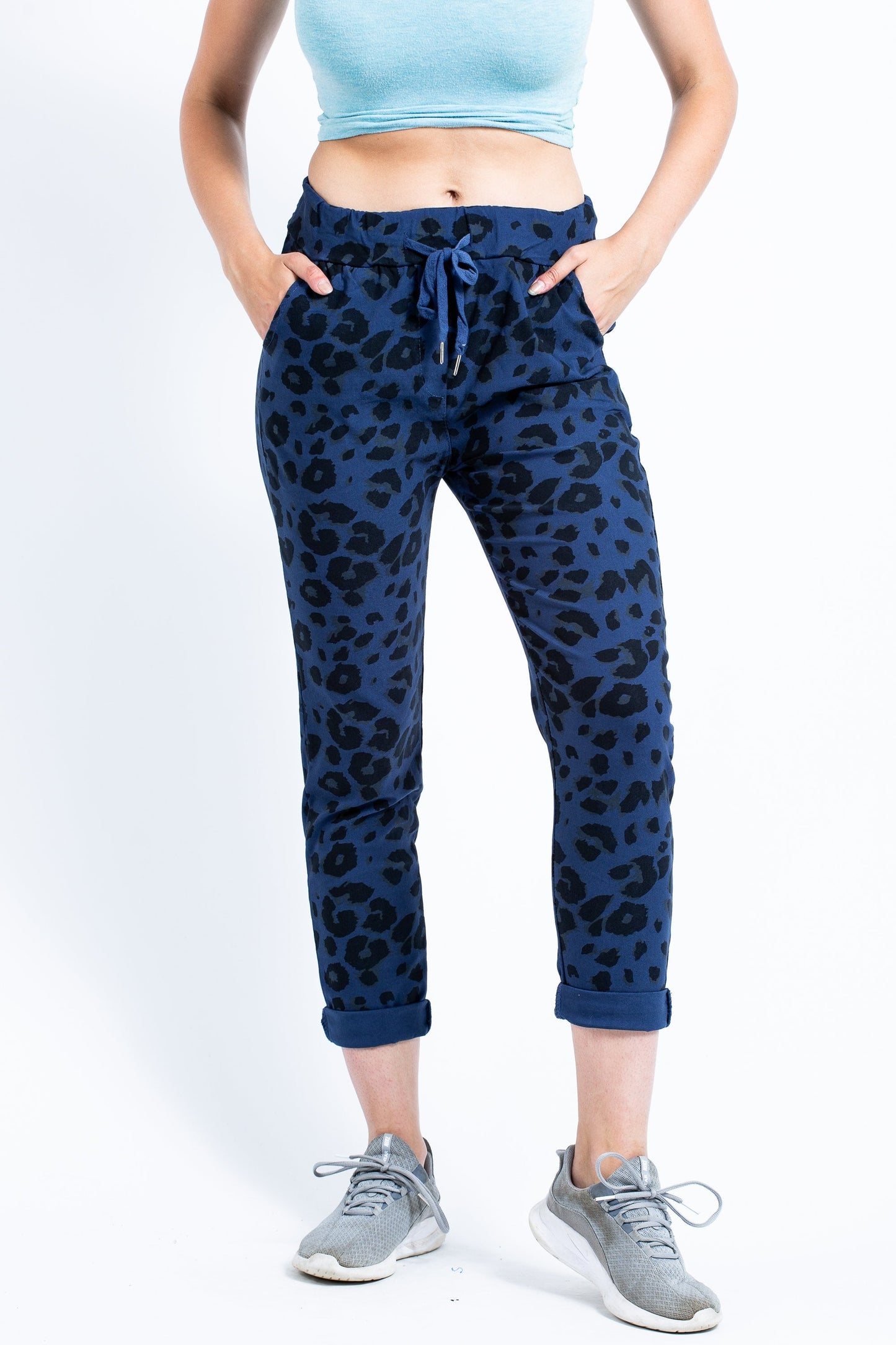 Leopard Print Magic Stretch Trousers