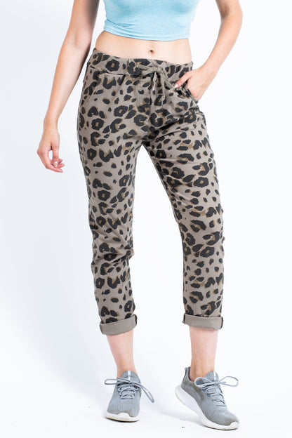 Leopard Print Magic Stretch Trousers