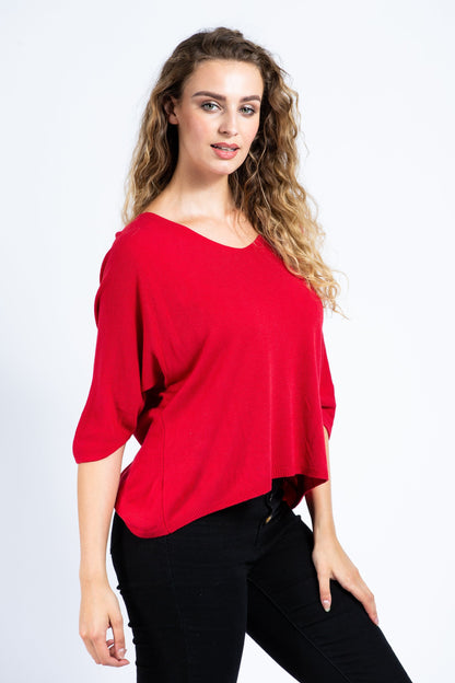 V-Neck Short Sleeve Top