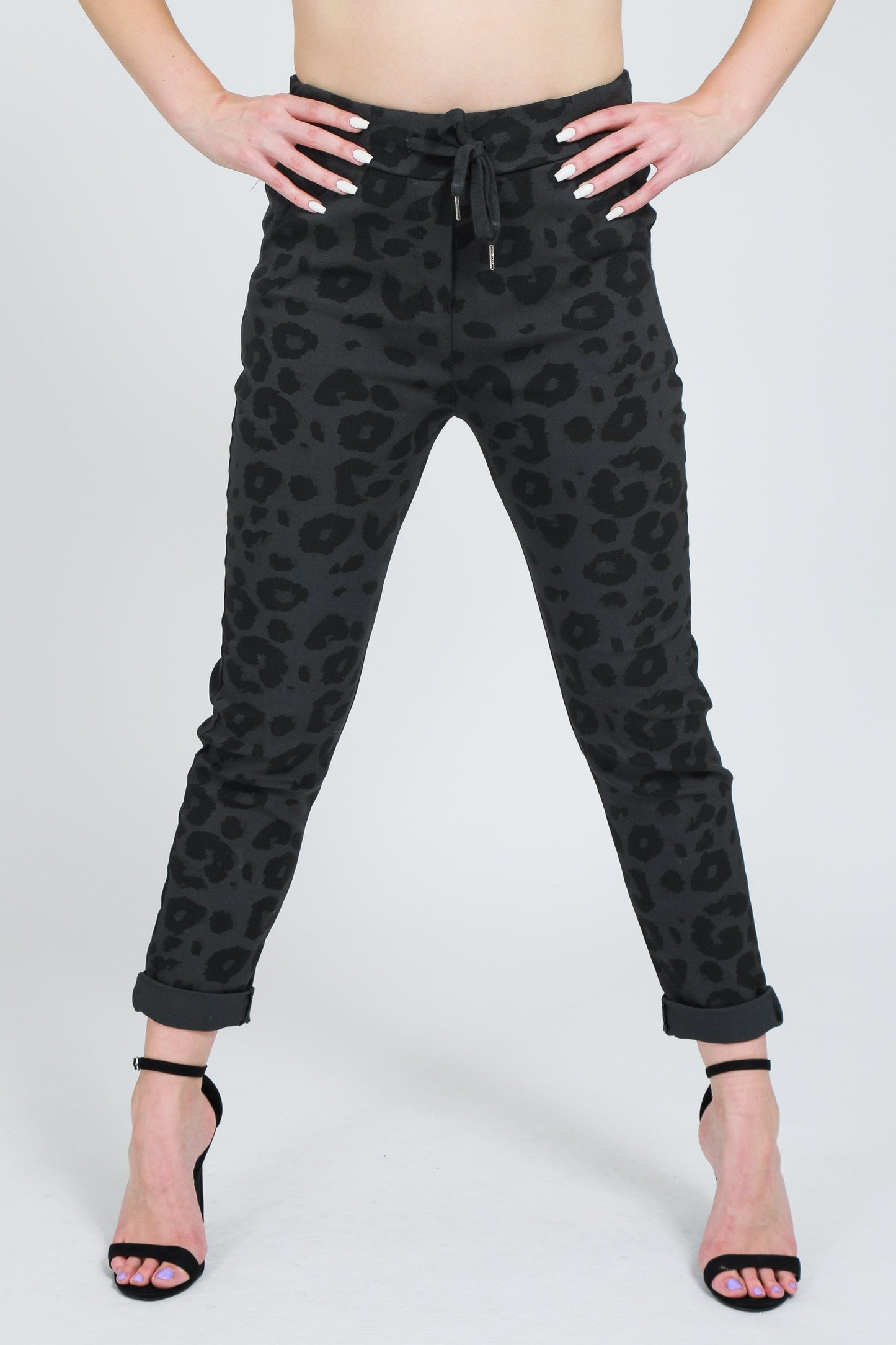 Leopard Print Magic Stretch Trousers