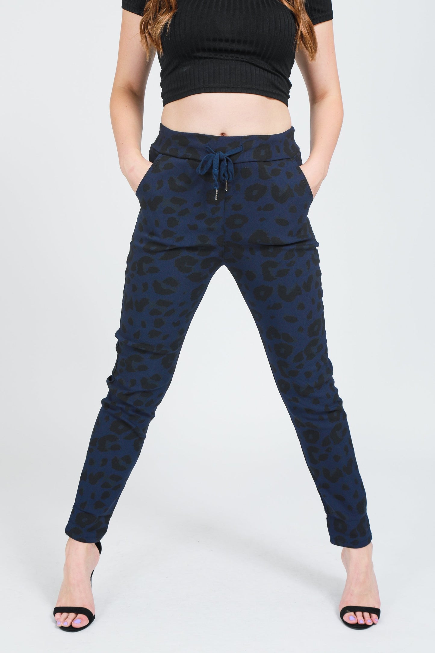 Leopard Print Magic Stretch Trousers