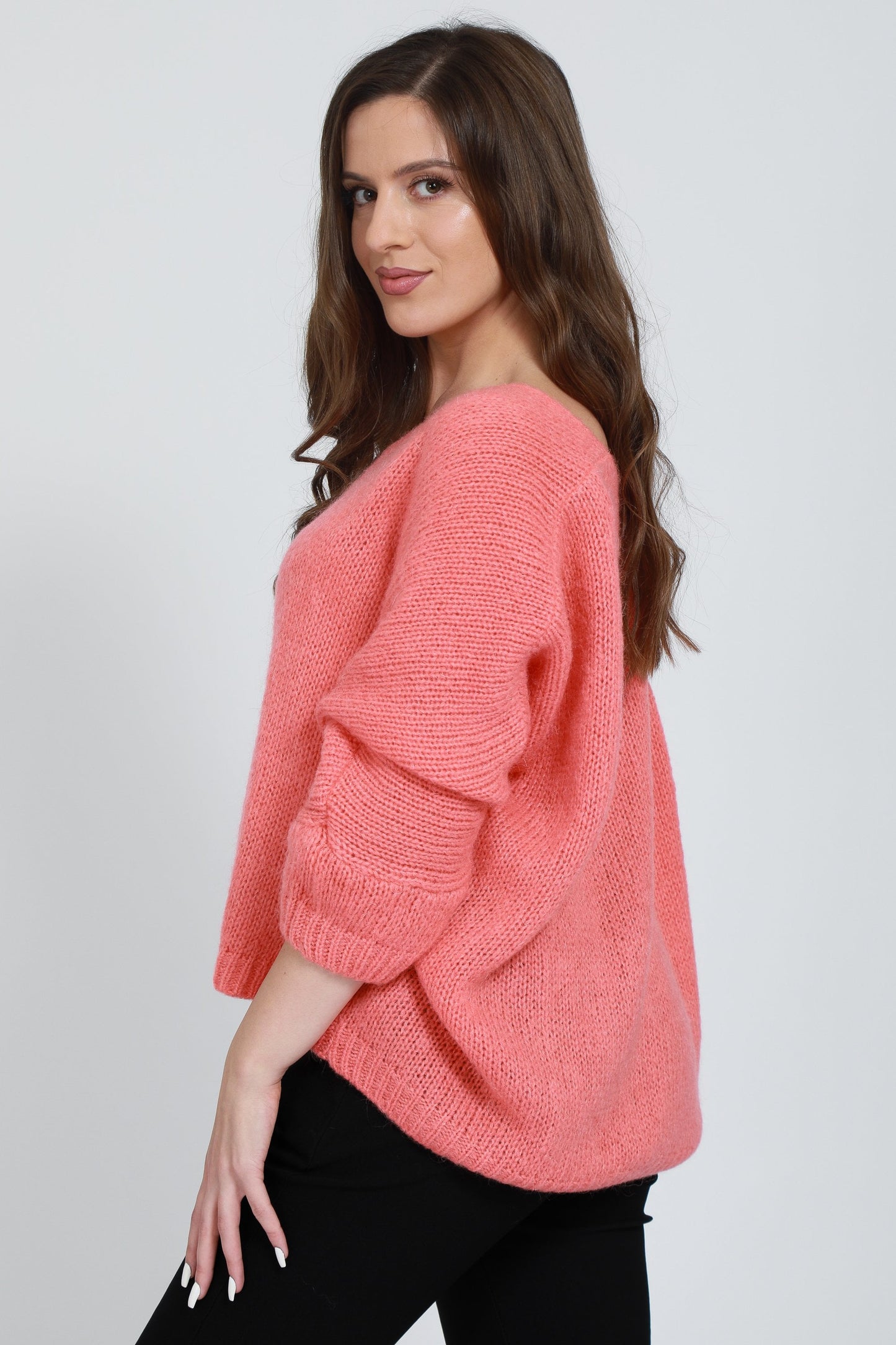 V-Neck Mohair Jumper