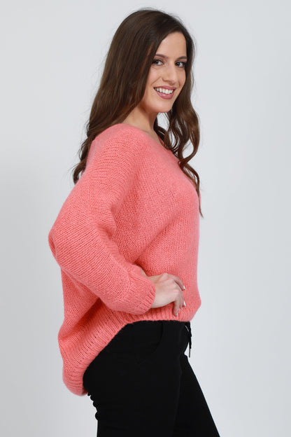 V-Neck Mohair Jumper