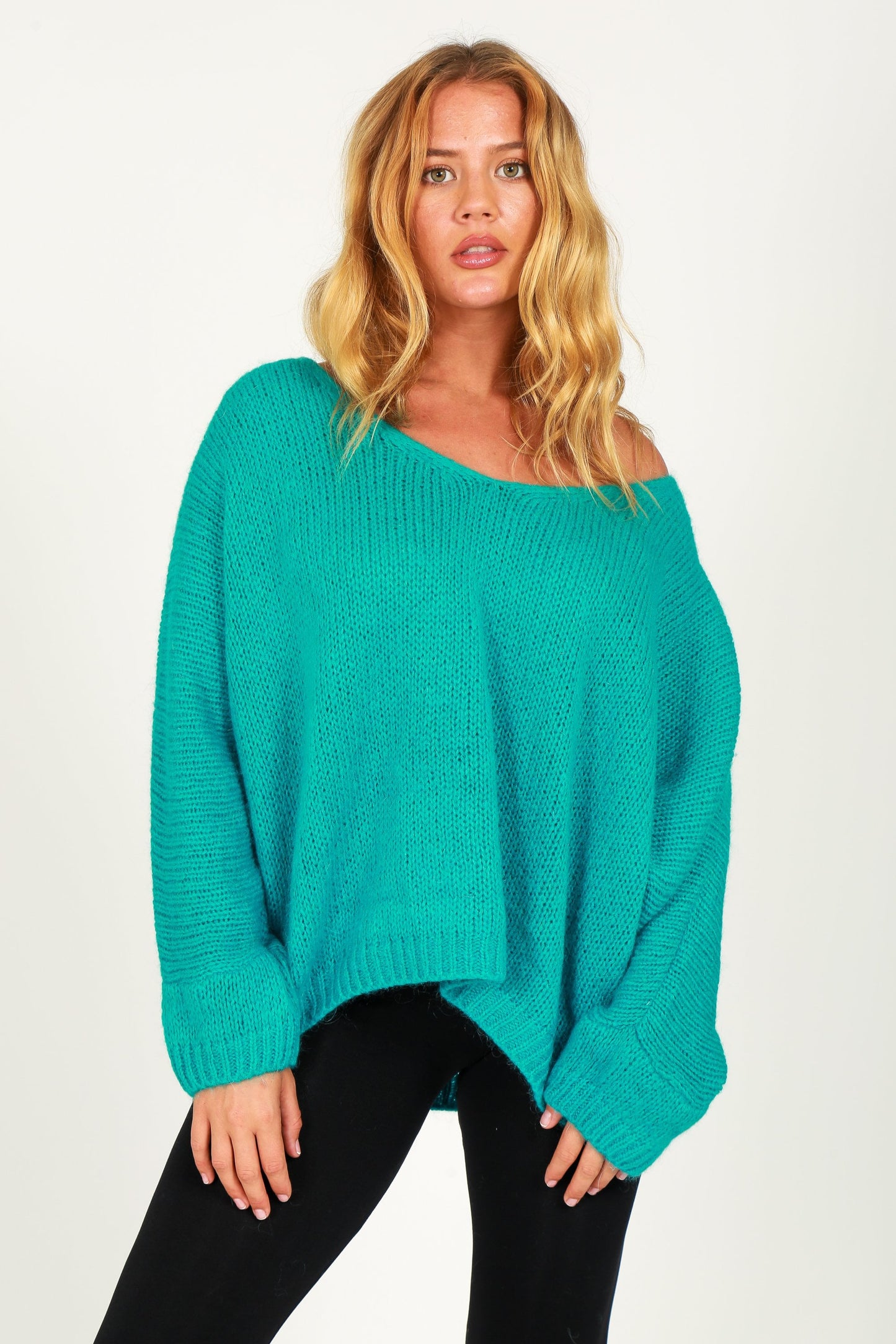 V-Neck Mohair Jumper