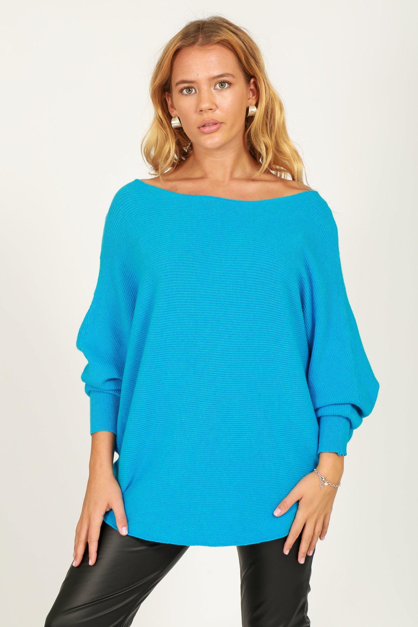 Batwing Ribbed Jumper