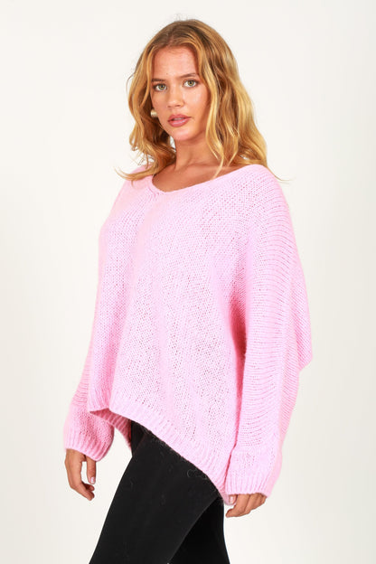 V-Neck Mohair Jumper