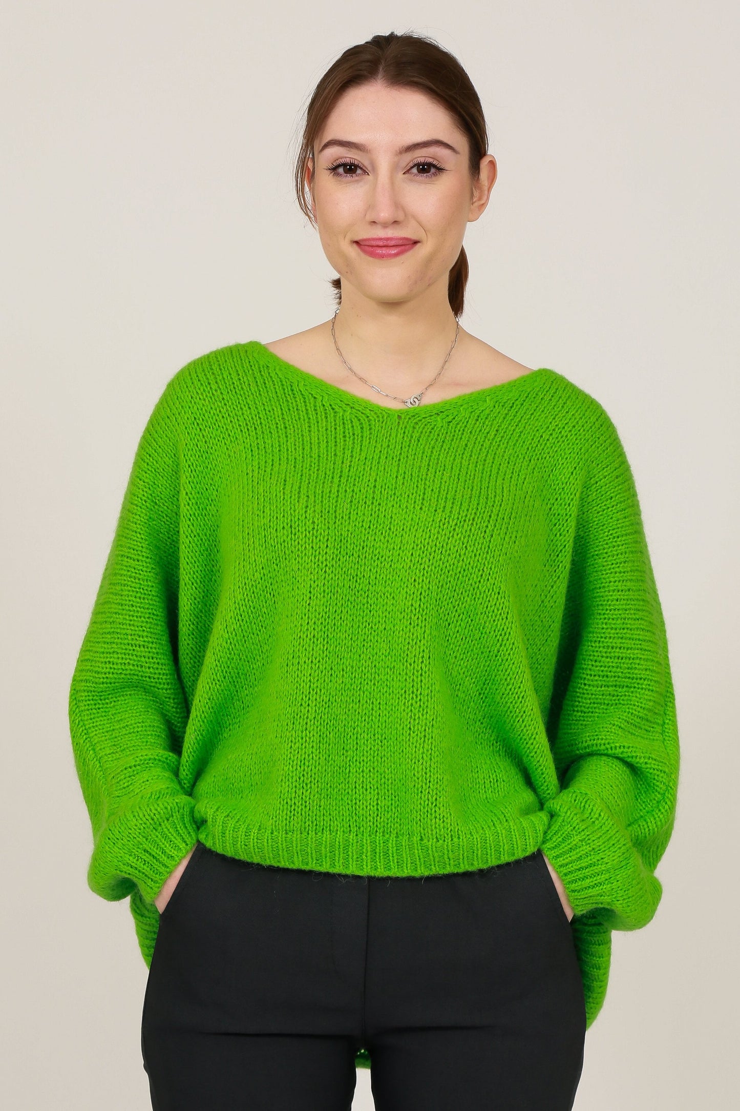 V-Neck Mohair Jumper