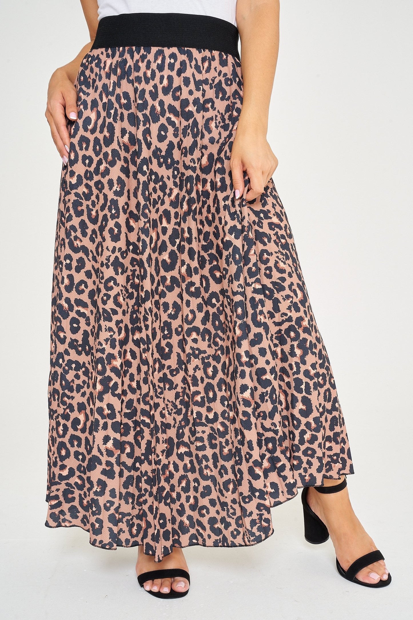 Leopard Pleated Skirts