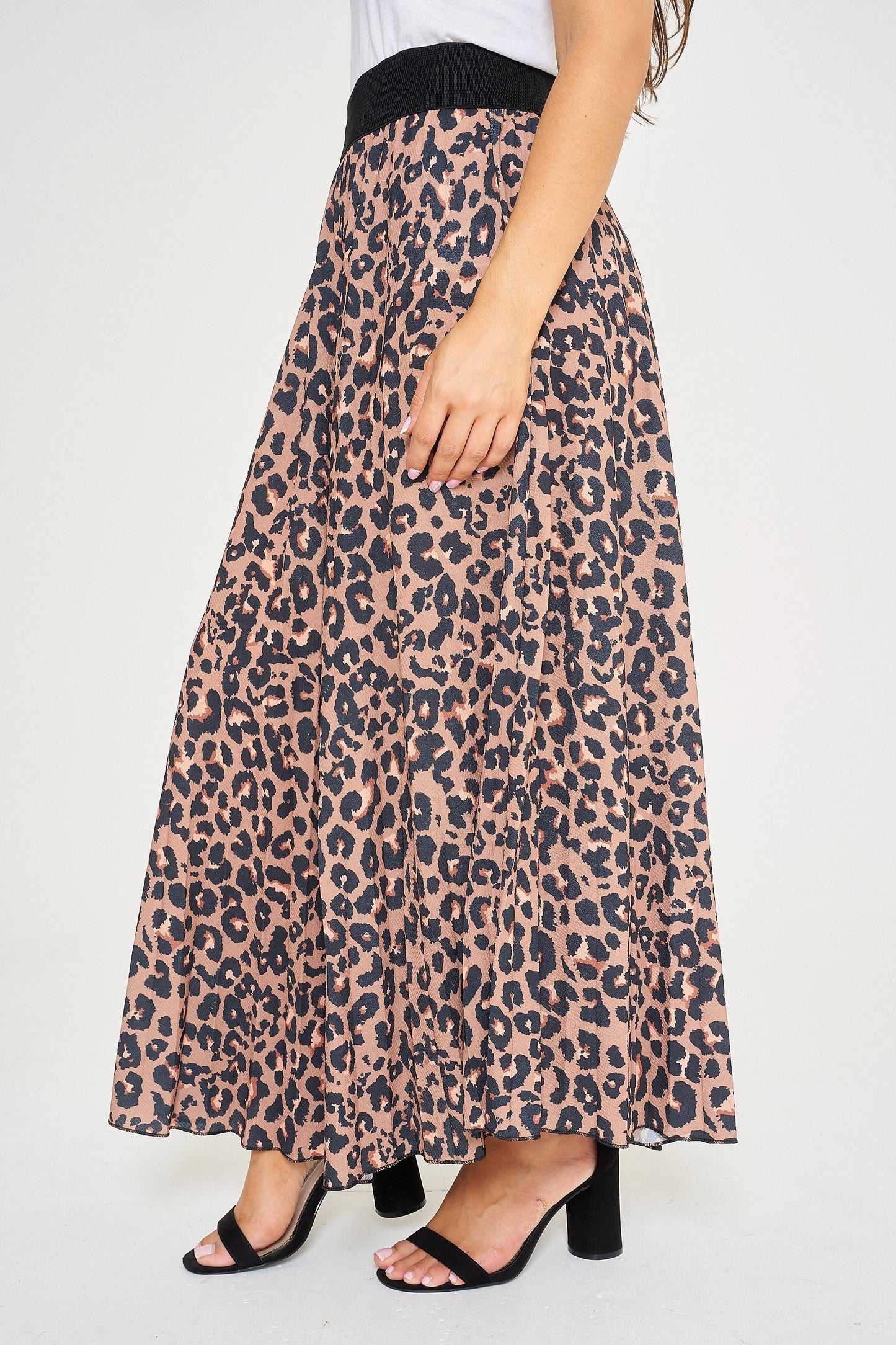 Leopard Pleated Skirts